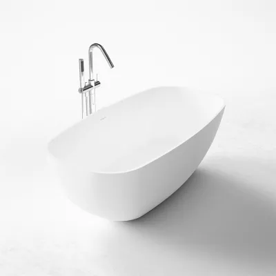 New Deep 162 - Badkar 162x80, Massiv Matt vit SolidTec®