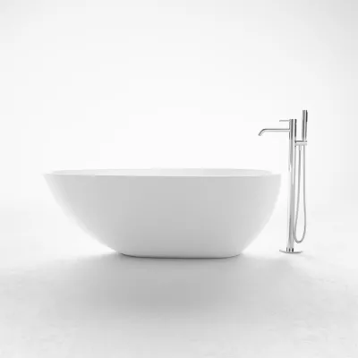 Boheme XL 160 - Badkar 160x80, Massiv Matt vit SolidTec®