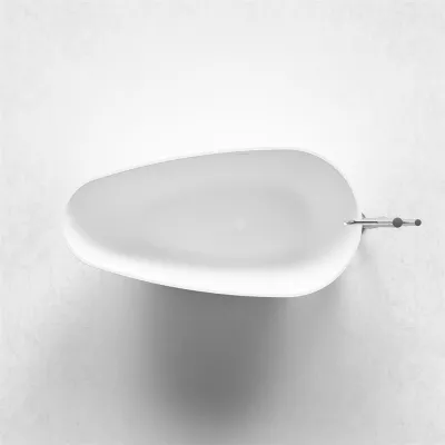 Boheme XL 160 - Badkar 160x80, Massiv Matt vit SolidTec®