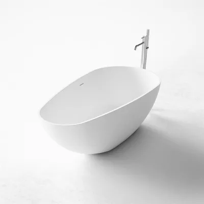 Boheme XL 160 - Badkar 160x80, Massiv Matt vit SolidTec®