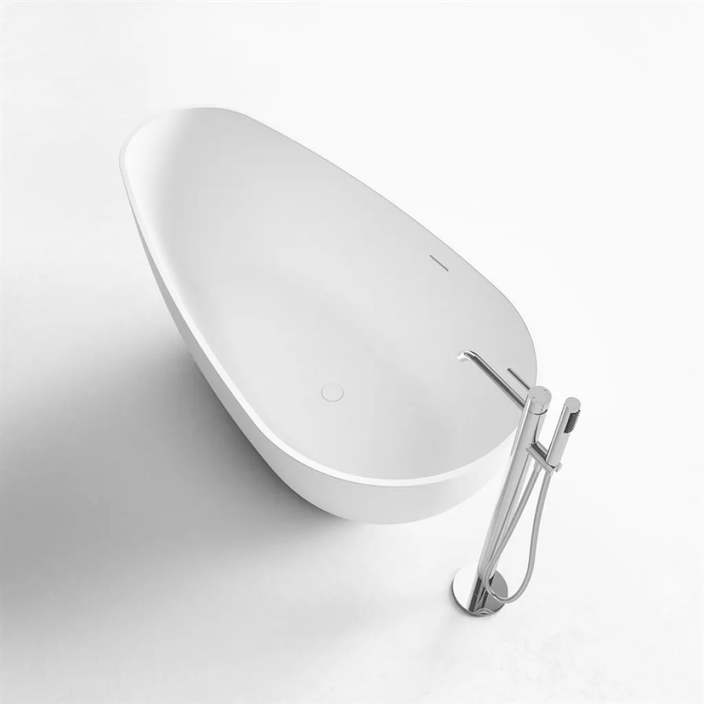 Boheme XL 160 - Badkar 160x80, Massiv Matt vit SolidTec®