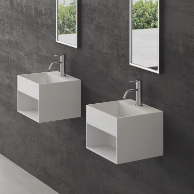 Boxo 33 - 33x33 Tvättställ med förvaring, Mathvid SolidTec®