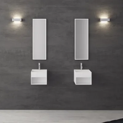 Boxo 33 - 33x33 Tvättställ med förvaring, Mathvid SolidTec®