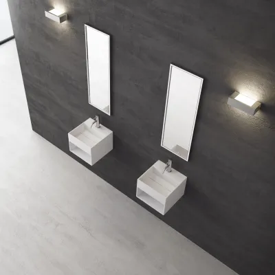 Boxo 33 - 33x33 Tvättställ med förvaring, Mathvid SolidTec®