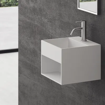 Boxo 33 - 33x33 Tvättställ med förvaring, Mathvid SolidTec®