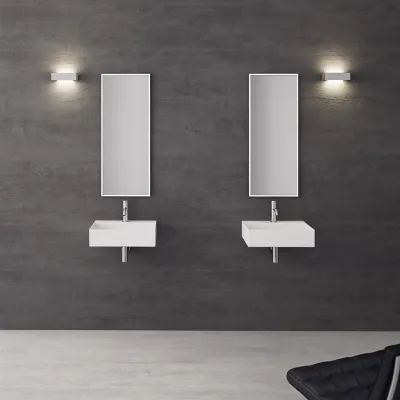 Kubo 50L - 50x40 Tvättställ, Matt vit SolidTec®