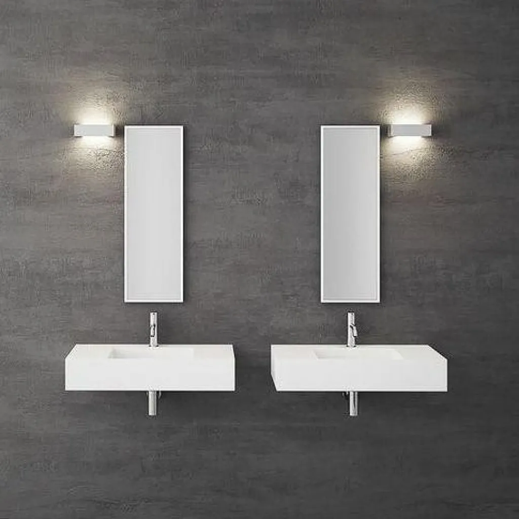 Contract 80C - 80x40 cm Tvättställ, Matt Vit SolidTec®