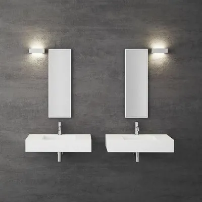 Contract 80C - 80x40 cm Tvättställ, Matt Vit SolidTec®