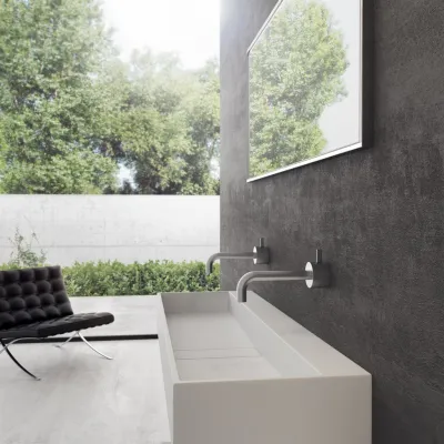 Contract 120 - 120x40 cm Tvättställ, Matt Vit SolidTec®