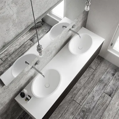 Spoon 52 - 52x38 Handfat, Matt vit SolidTec®