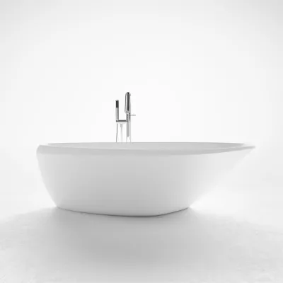 Spazio 192 - Badkar 192x110, Massiv Matt vit SolidTec®