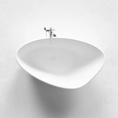 Spazio 192 - Badkar 192x110, Massiv Matt vit SolidTec®