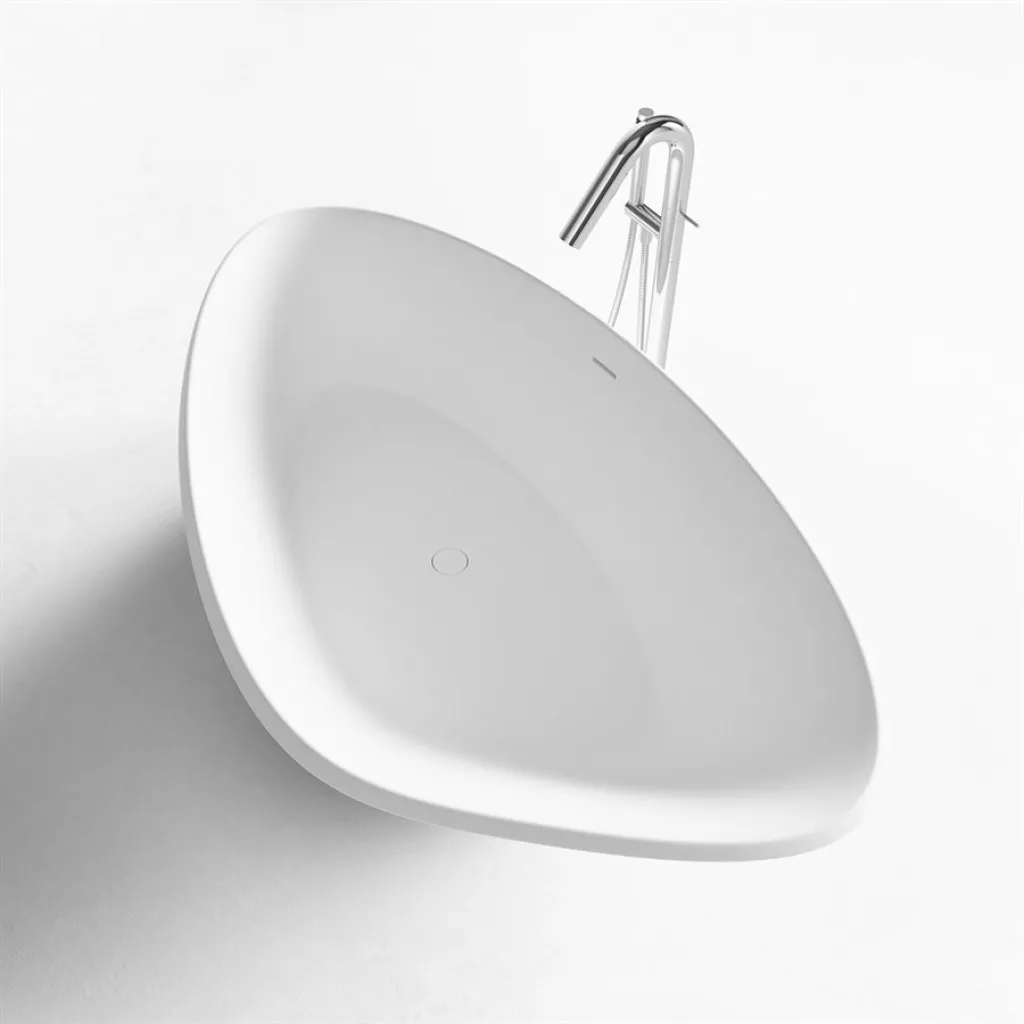 Spazio 192 - Badkar 192x110, Massiv Matt vit SolidTec®