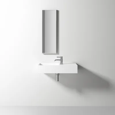 Kubo Inside 75L - 75x32,5 Handfat till vänster, Mathvid SolidTec®