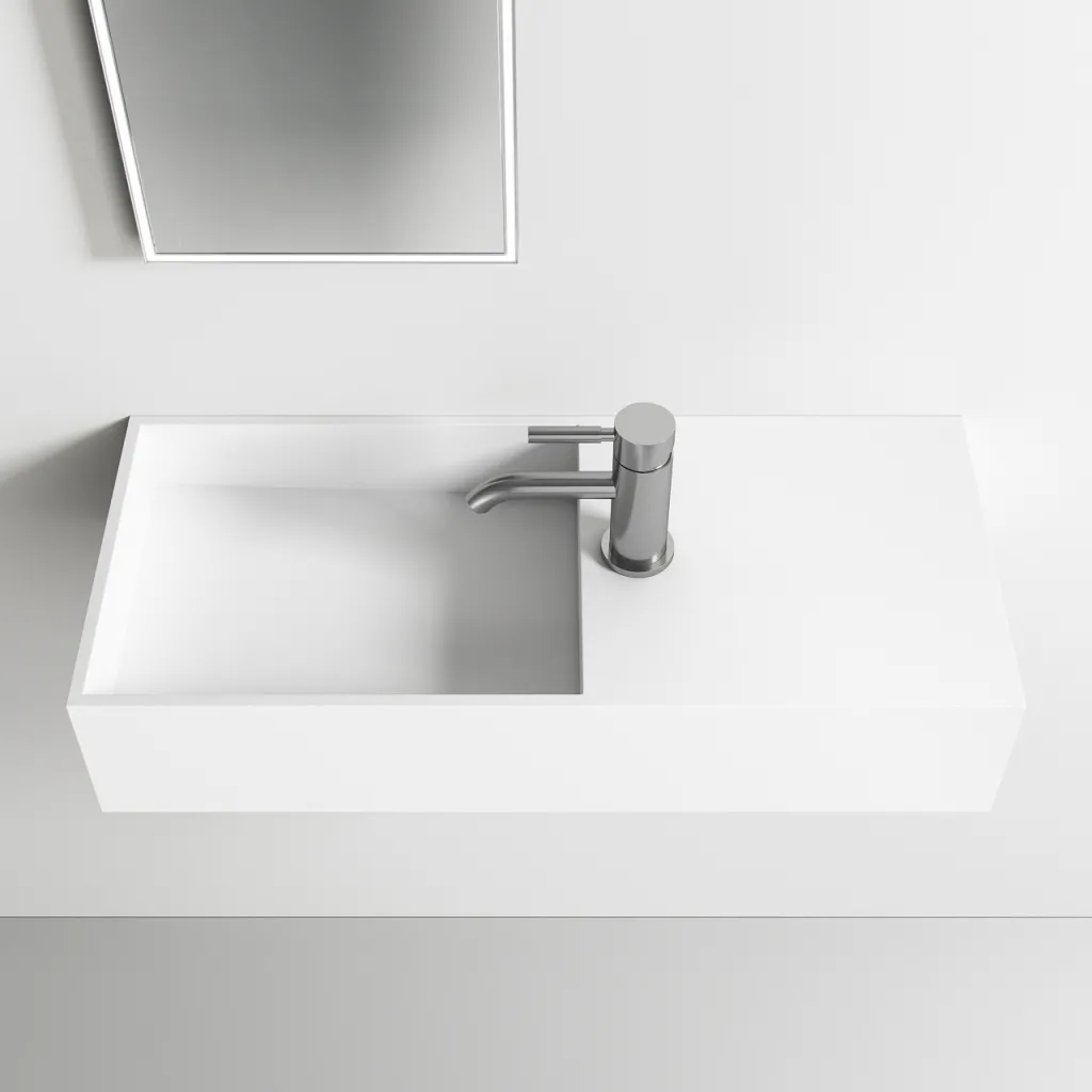 Kubo Inside 75L - 75x32,5 Handfat till vänster, Mathvid SolidTec®