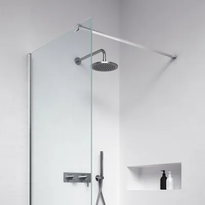 Minimalism M80W - Duschvägg 8 mm, 77,5x200h, Easy Clean