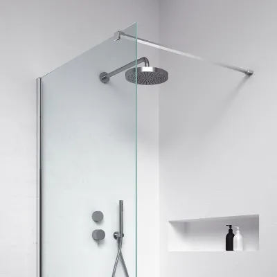 Minimalism M100W - Duschvägg 8 mm, 97,5 x 200h, Easy Clean