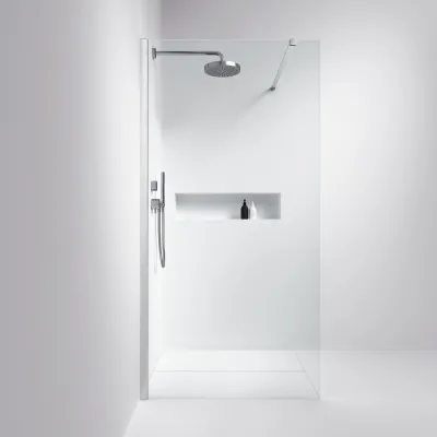 Minimalism M100W - Duschvägg 8 mm, 97,5 x 200h, Easy Clean