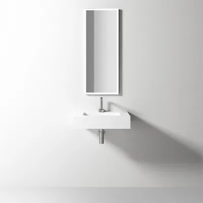 Waterproof 60 - 60x40 Tvättställ, Matt vitt SolidTec®