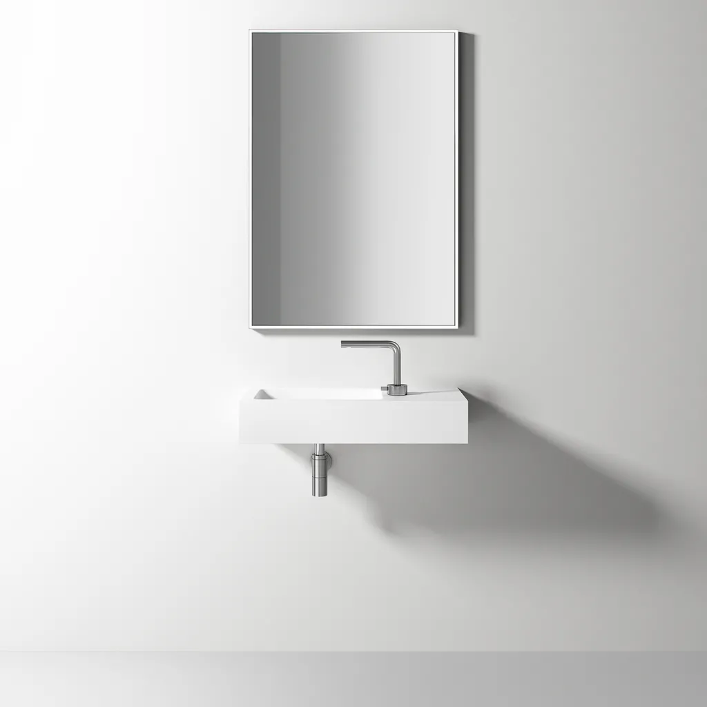 Waterproof 70L - 70x32 cm diskho vänster, Matt Vit SolidTec®