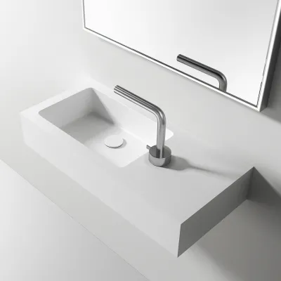 Waterproof 70L - 70x32 cm diskho vänster, Matt Vit SolidTec®