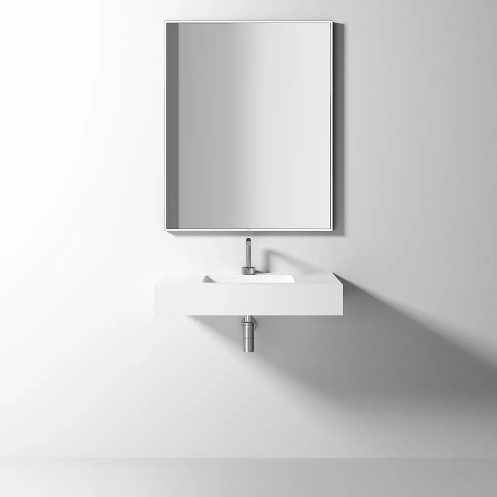 Waterproof 80 - 80x40 Tvättställ, Matt vit SolidTec®