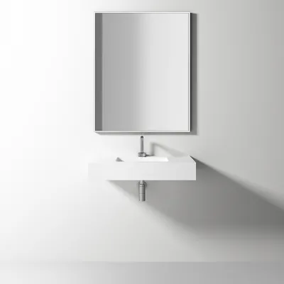 Waterproof 80 - 80x40 Tvättställ, Matt vit SolidTec®