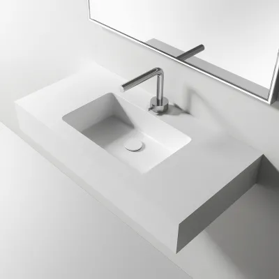 Waterproof 80 - 80x40 Tvättställ, Matt vit SolidTec®
