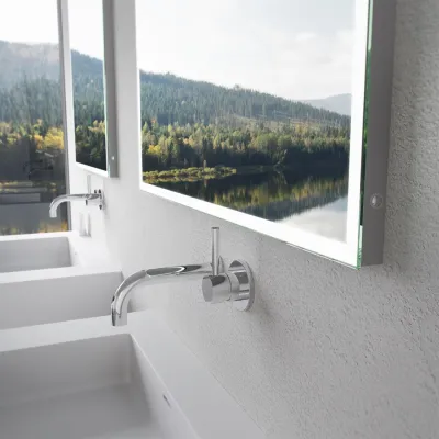 Kubic Light Dimmable 100x80 - LED-spegel med färgjustering