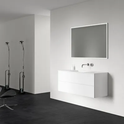 Block Soho 120 - Tvättstuga 120x46, Matt vit
