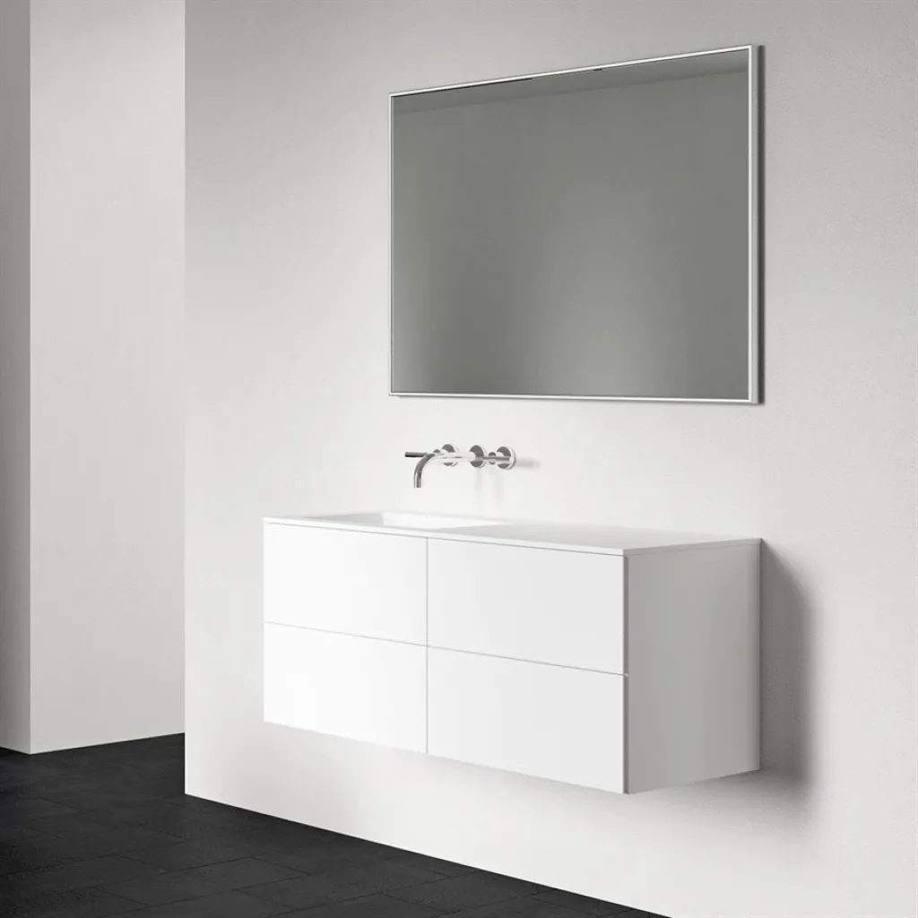 Block Soho 120L - Tvättstuga 120x46, Matt vit