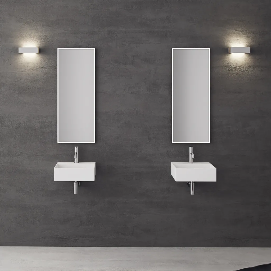 Kubo 40 - 40x35 Tvättställ, Matt vit SolidTec®