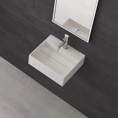 Kubo 40 - 40x35 Tvättställ, Matt vit SolidTec®