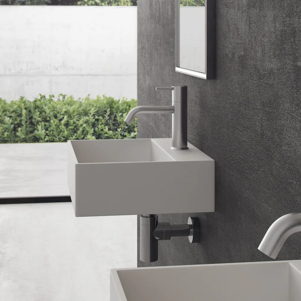 Kubo 40 - 40x35 Tvättställ, Matt vit SolidTec®