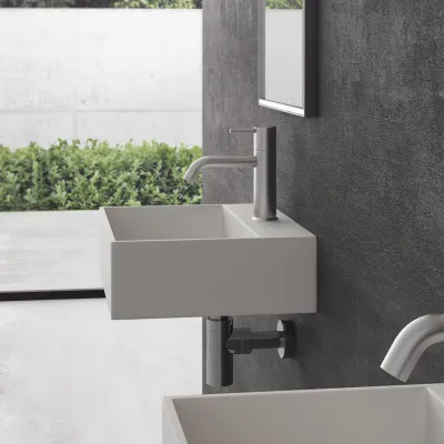 Kubo 40 - 40x35 Tvättställ, Matt vit SolidTec®