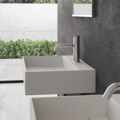 Kubo 60 - 60x40 Tvättställ, Matt vit SolidTec®