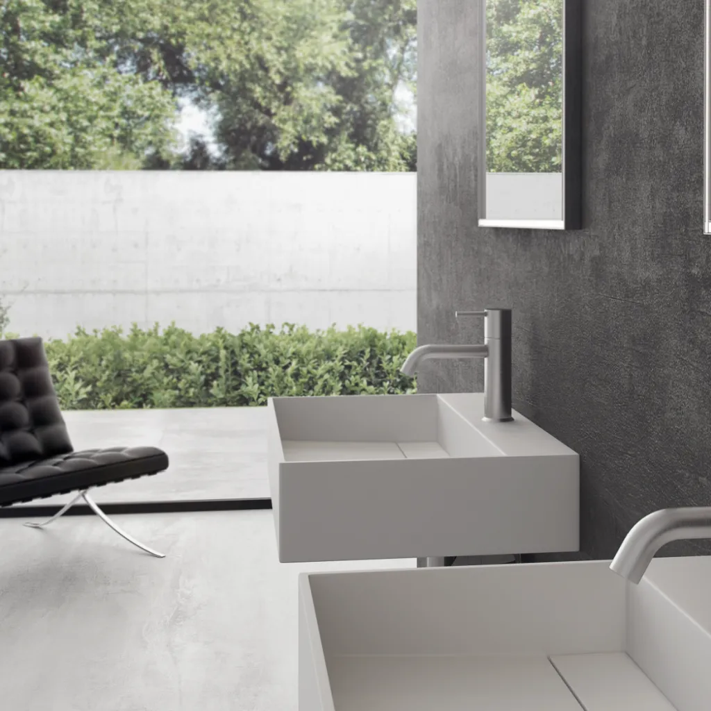 Kubo 60 - 60x40 Tvättställ, Matt vit SolidTec®