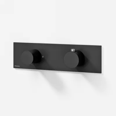 Nostromo G572B S01 - Termostat Duschset Fukasawa Ø24, Vägg, Mattsvart