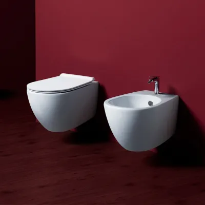 Vignoni VI18 Væghængt Toilet - Matt vit