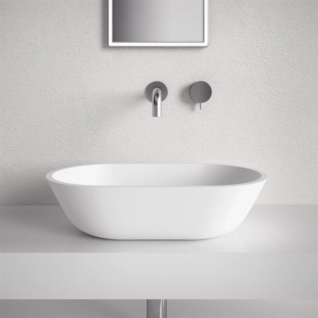 Mood One 55 - 55x32 Handfat, Matt vit SolidTec®