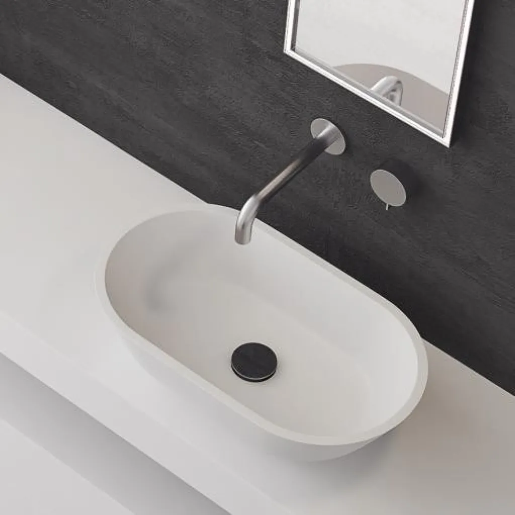 Mood One 55 - 55x32 Handfat, Matt vit SolidTec®