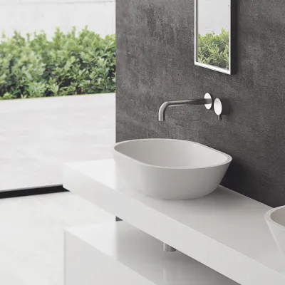 Mood Two 58 - 58x38 Handfat, Matt vit SolidTec®