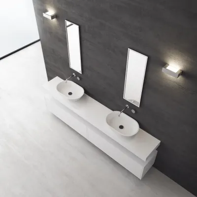 Mood Two 58 - 58x38 Handfat, Matt vit SolidTec®