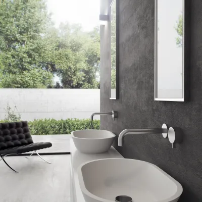 Mood Two 58 - 58x38 Handfat, Matt vit SolidTec®