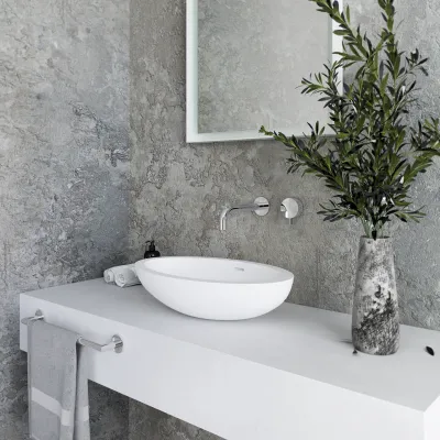 Spoon 55 - 55x35 cm Handfat Matt vit SolidTec®