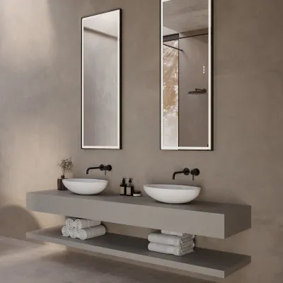 Spoon 60 - 60x40 cm Handfat, Matt vit SolidTec® 