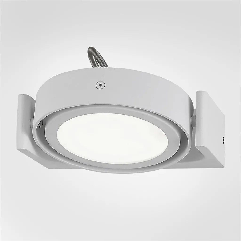 Big A 01 - LED-vägglampa med lutning, matt vit.