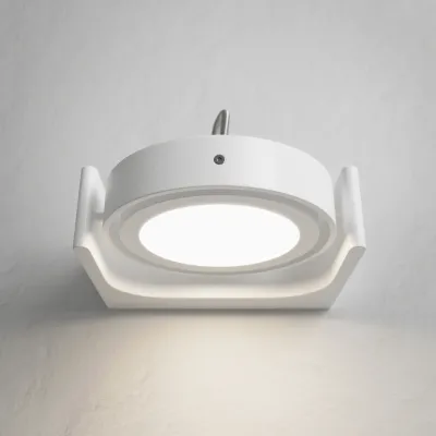 Big A 01 - LED-vägglampa med lutning, matt vit.