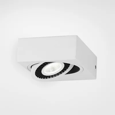 Brick 01 - LED Vägglampa, 16x12,5x5h, IP20, Vit