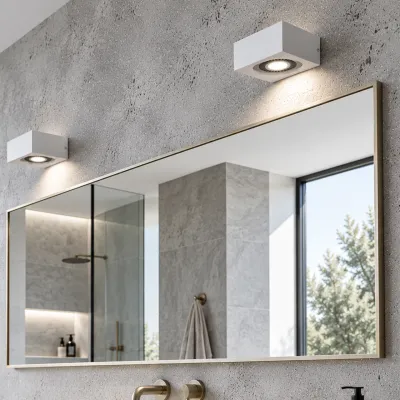 Brick 01 - LED-vägglampa, vit